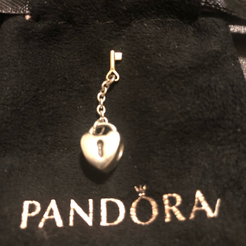 Pandora Key to my Heart Charm(Two Tone